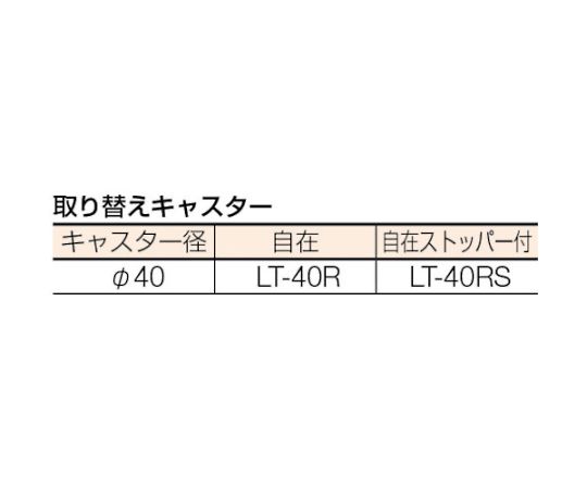 V型ツールワゴン　482X420XH798　3段引出付　VL-2