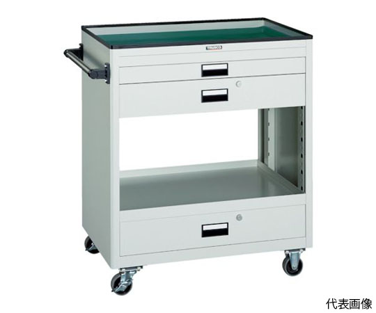 ツールワゴン　750X500　浅2深1引出付　YG