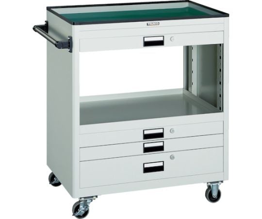 ツールワゴン　750X500　浅3深1引出付　W