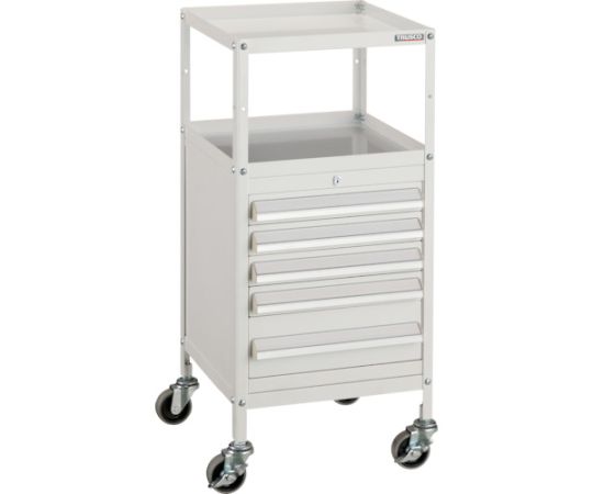 ミニキャビネットワゴン400X440X880LVR-423付　W