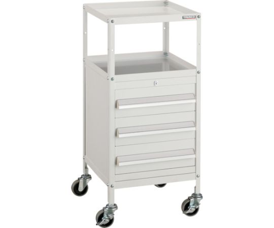 ミニキャビネットワゴン400X440X880LVR-424付　W