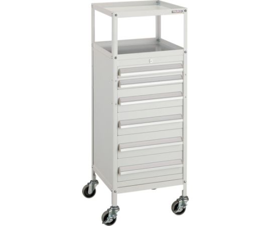 ミニキャビネットワゴン400X440X880LVR-662付　W