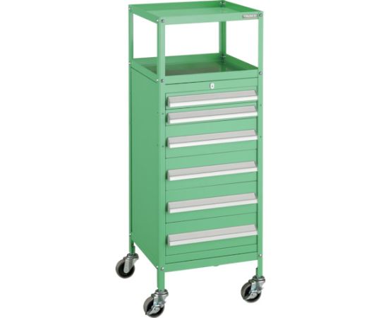 ミニキャビネットワゴン400X440X880LVR-662付　YG