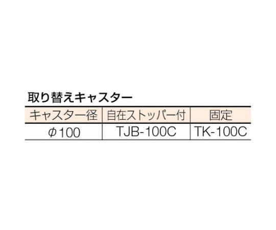 61-3099-39 BM3型キャビネットワゴン 1000X600XH880 浅3深1 BM3-S3L1