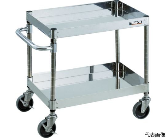 ステンレスワゴン クリーンフェニックスワゴン SUS304 W900×D600×H600 2段 SUS金具