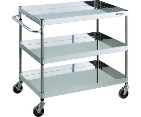 ステンレスワゴン クリーンフェニックスワゴン SUS304 W900×D600×H880 3段 SUS金具