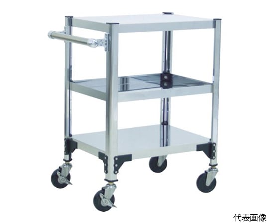ステンレス製導電性ワゴン　750X450XH829