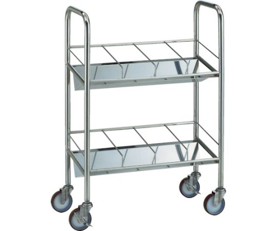 オールステンレスファイルワゴン　670X320XH970