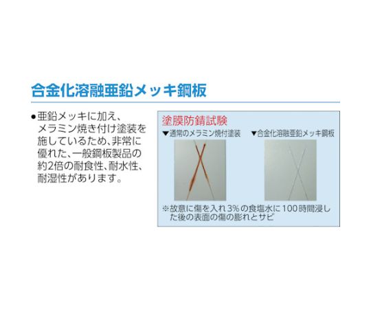 取扱を終了した商品です］TZ型防錆強化保管庫 スチール引違 H720 TZS-7