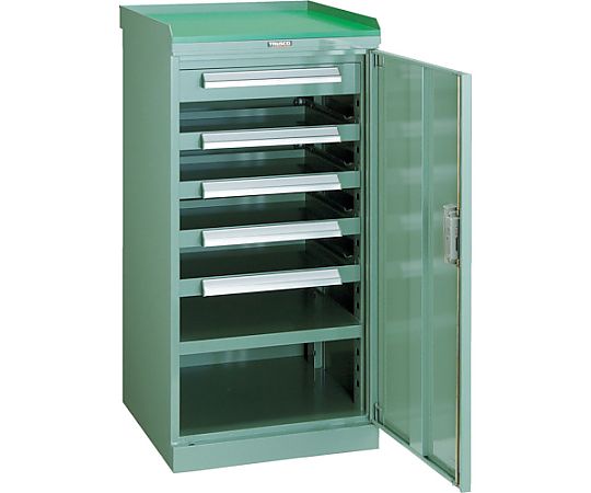 スライド工具キャビネット 501X551 コボレ止め天板付