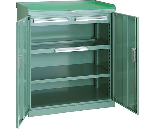 スライド工具キャビネット 881X551 コボレ止め天板付