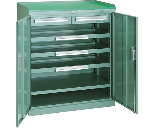 スライド工具キャビネット 881X551 コボレ止め天板付