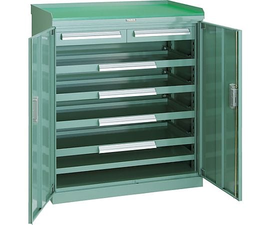 スライド工具キャビネット 881X551 コボレ止め天板付