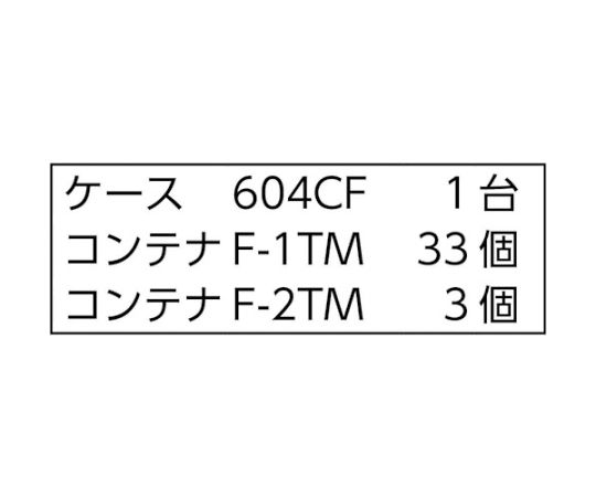 バンラックケースCF型　F-1MX33個F-2TMX3個付　611CF-A33C3TM
