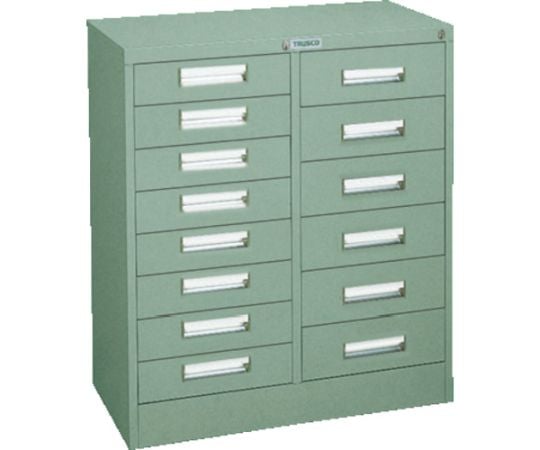 VR型キャビネット　767X500XH880　引出14個付　GN