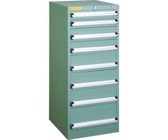 VE5S型中量キャビネット 500×550×H1200 引出8段