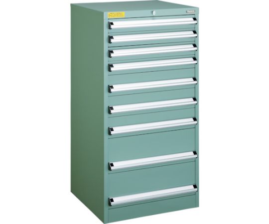 VE6S型中量キャビネット 600×550×H1200 引出9段