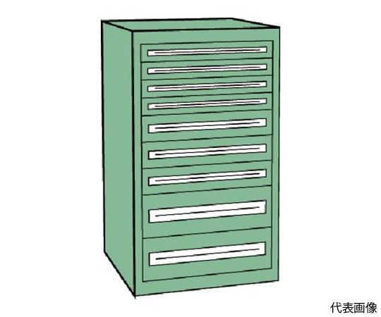 VE7S型中量キャビネット 700×550×H1200 引出9段