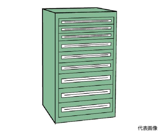 VE7S型中量キャビネット 700×550×H1200 引出9段