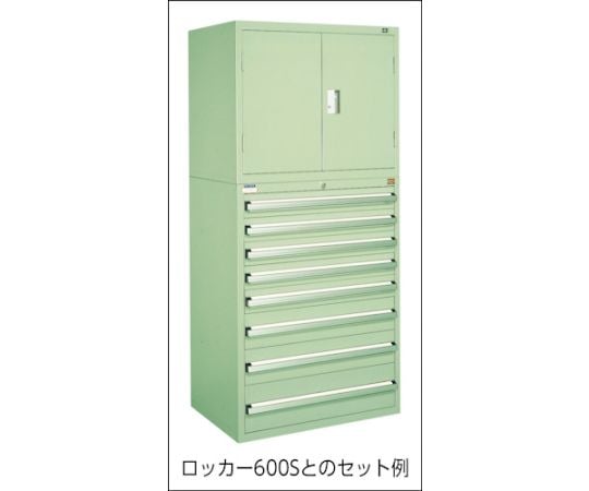 デラックス重量キャビネット 間口811×奥行557×高さ1281mm（若草色）
