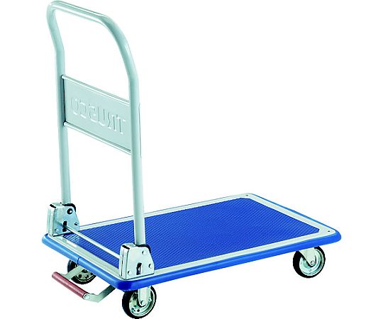 プレス製台車 ドンキーカート 折りたたみ式740×480 ピン式固定車ストッパー付