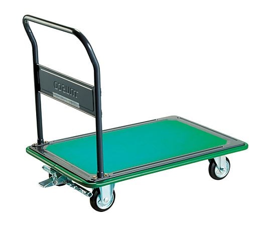 固定ハンドルタイプ　プレス製運搬車400KG　ブレーキ付