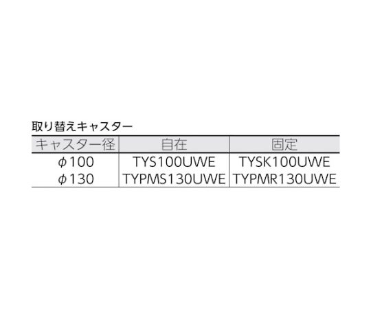 61-3128-95 帯電防止性グランカート 固定 900X605 TP-E902 【AXEL