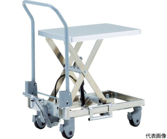 アルミハンドリフター60kg（足踏み油圧式）400×720