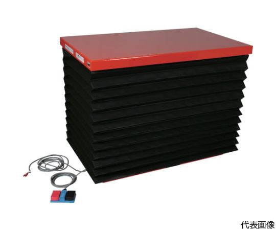 スーパーFAリフター500kg　電動式　1350X750　蛇腹付