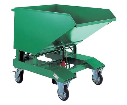 廃棄物運搬車 スクラップ台車 油圧ジャッキ式 270L 均等荷重400kg