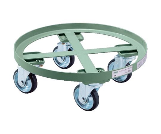 61-3141-37円形台車全周ガイド型荷重500kg台寸Φ610RC-500