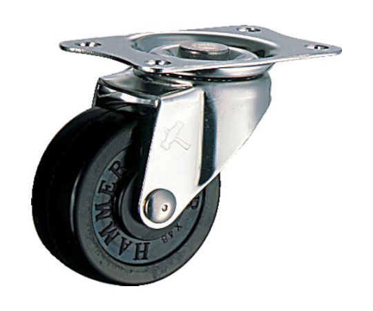 Eシリーズオールステンレス自在ゴム車50mm