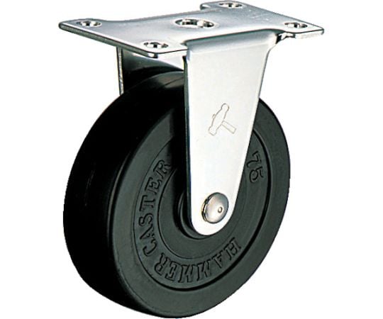 Eシリーズオールステンレス固定ゴム車125mm