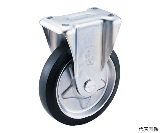 プレス製ゴムキャスター　固定　Φ150