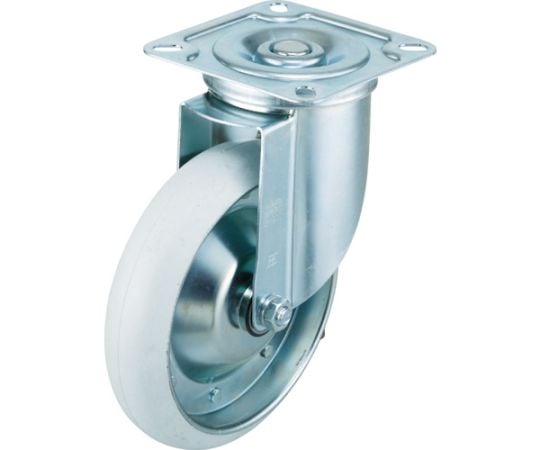 エアーキャスター（自在車） 200mm ホワイトゴム車