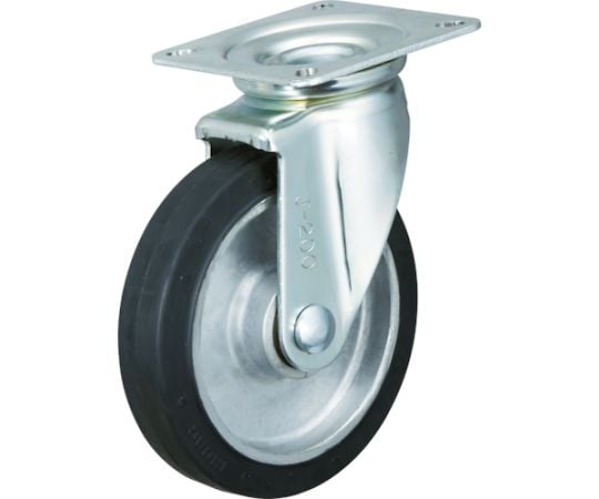 牽引台車用キャスター　旋回金具付　Φ200