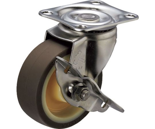 Sシリーズ　オールステンレス　自在SP付ウレタンB車75mm