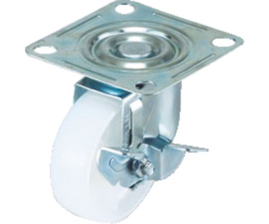 エアーキャスター（自在車ストッパー付） 75mm ナイロン車