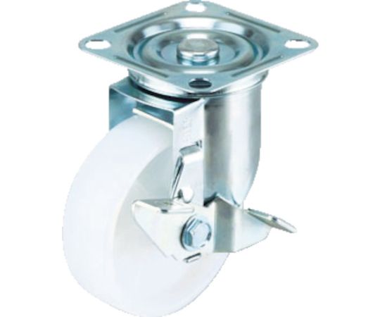 エアーキャスター（自在車ストッパー付） 100mm ナイロン車