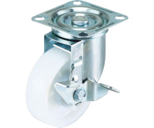 エアーキャスター（自在車ストッパー付） 100mm ナイロン（ベアリング