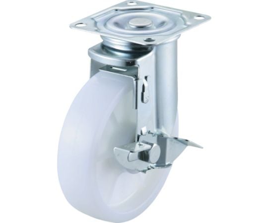 エアーキャスター（自在車ストッパー付） 125mm ナイロン車