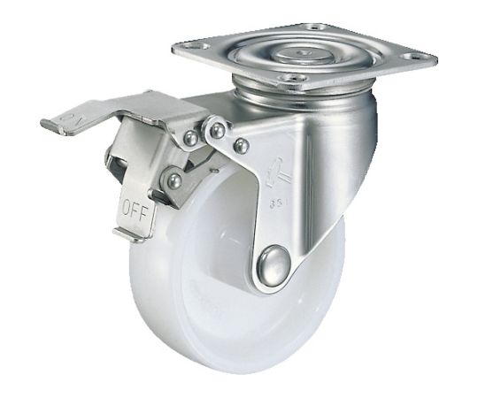 Sシリーズ　オールステンレス　自在SP付ナイロン車150mm