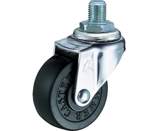 A型　ねじ式　自在　ゴム車65mm　M12XP1.25XL14