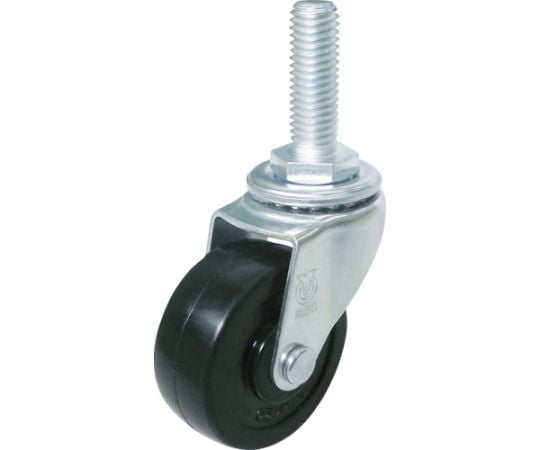 ねじ込み式 自在 キャスター ゴム 車輪径50mm Lタイプ LT型 ネジ寸法M12×35ピッチ1.75