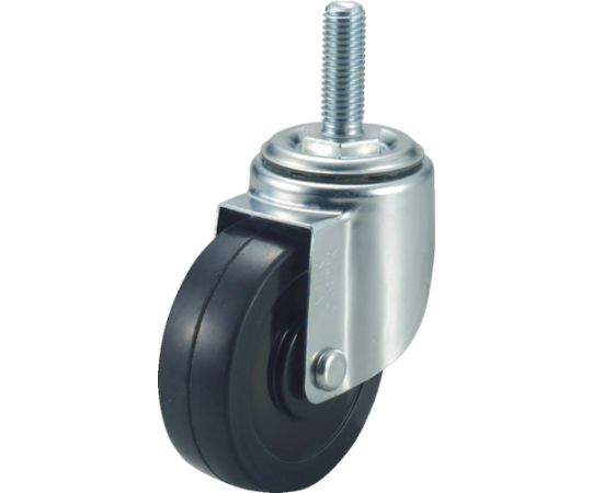 エアーキャスターねじ込みタイプ（自在車） 荷重60 車輪径100 幅25