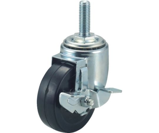 エアーキャスターねじ込みタイプ（自在車S付）荷重50 車輪径50 幅28