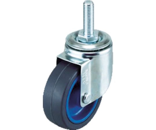 エアーキャスターねじ込みタイプ（自在車） 75mm ナイロンホイールゴム