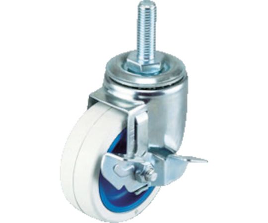 エアーキャスターねじ込みタイプ（自在車S付）75mm ナイロンホイールゴ