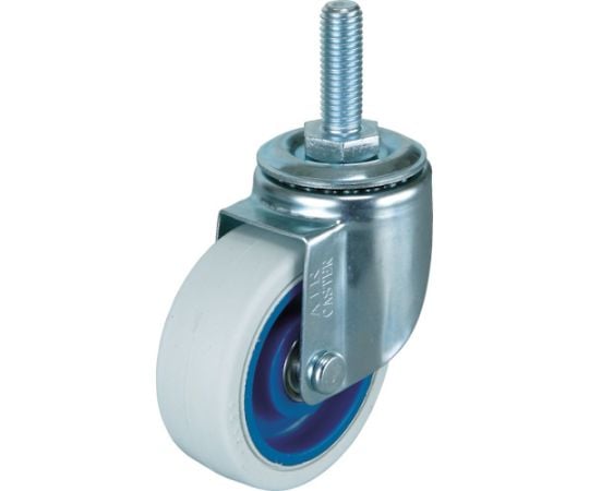 エアーキャスターねじ込みタイプ（ホワイトゴム自在車）