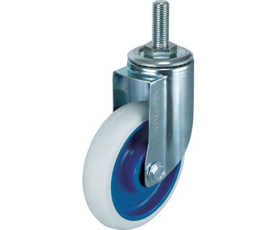 エアーキャスターねじ込みタイプ（ホワイトゴム自在車）